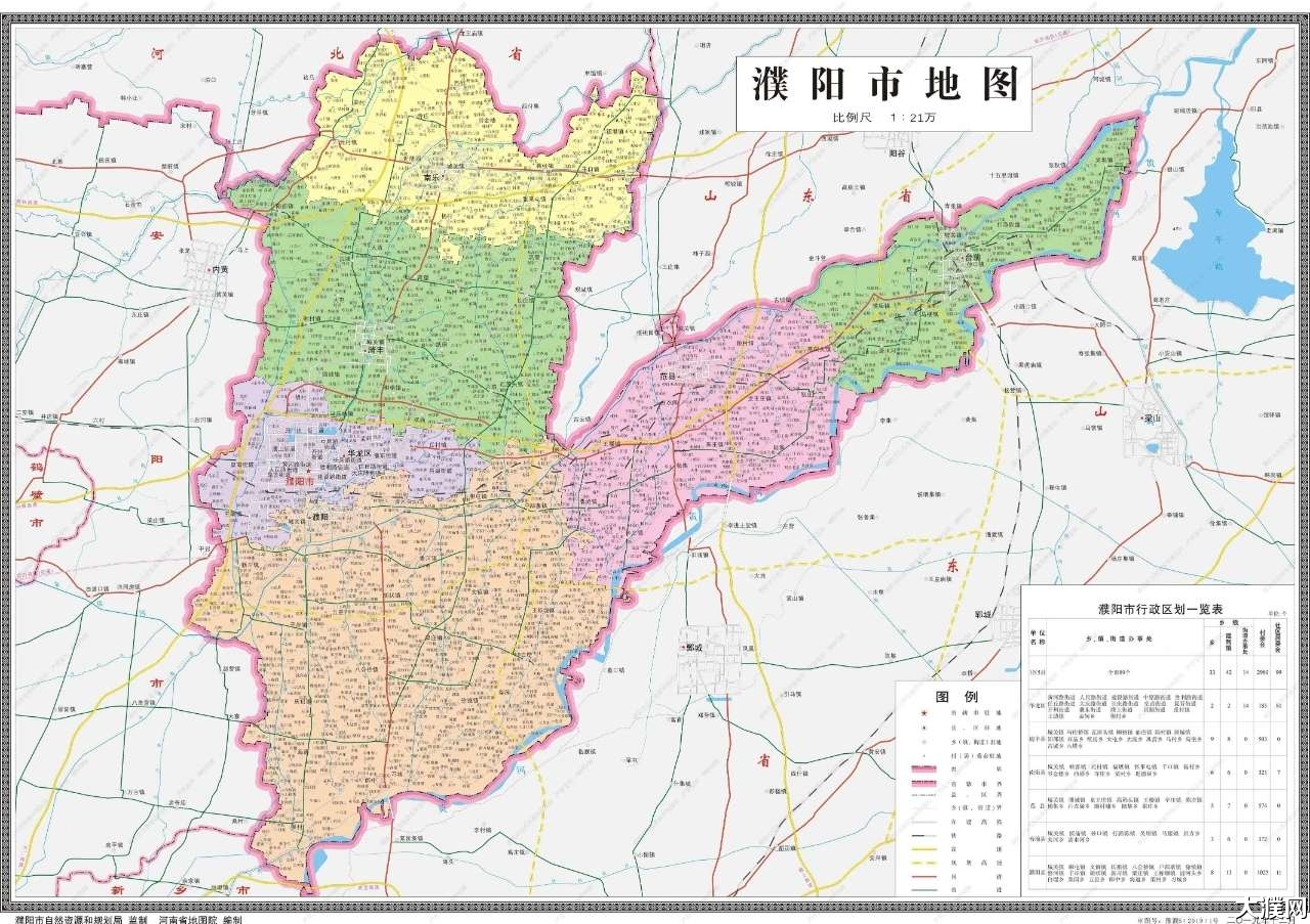 转需!11幅最新最全濮阳市公益地图送你!