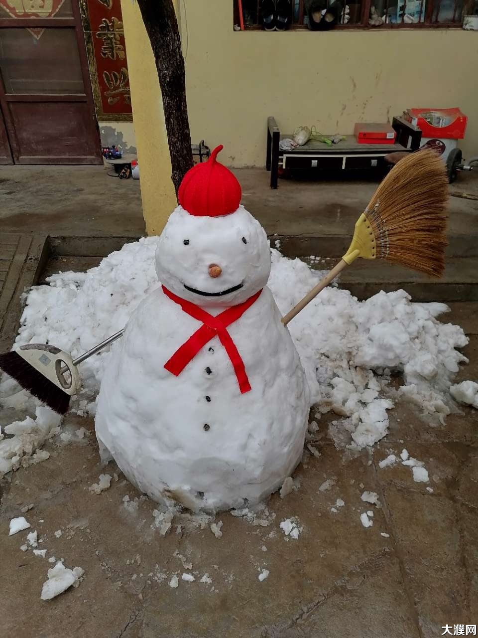 大家一起来大濮阳堆雪人吧